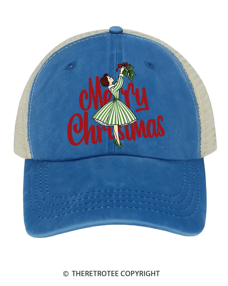 TheRetroTee Oh My Christmas 1970s Trucker Hat