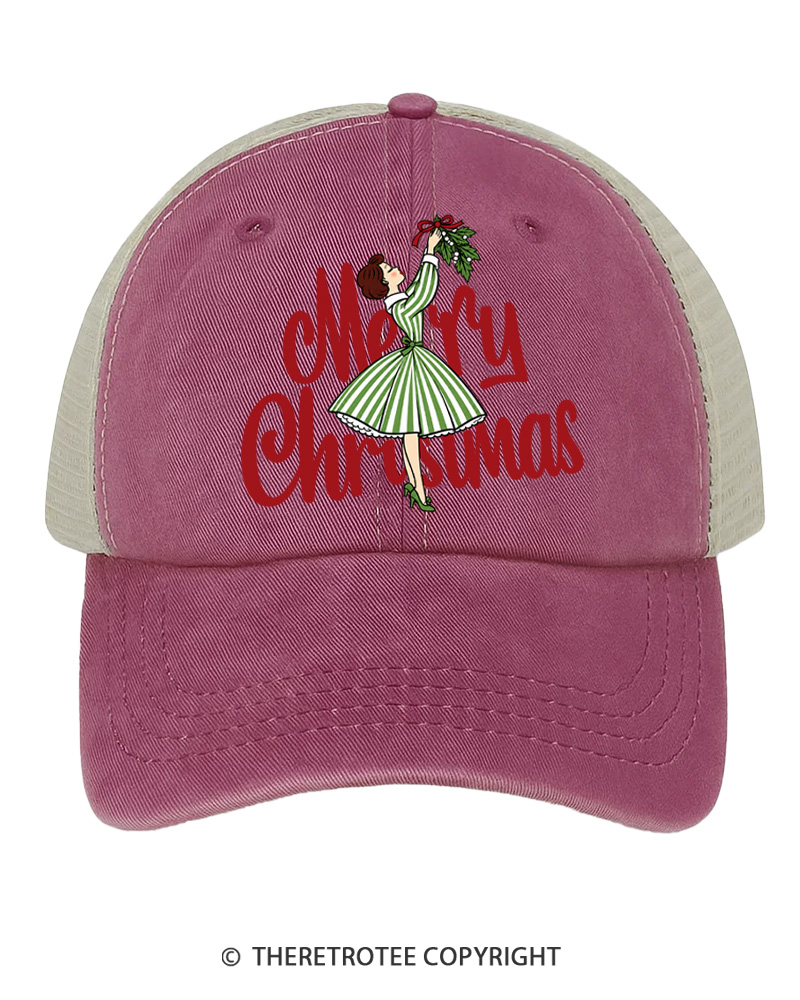TheRetroTee Oh My Christmas 1970s Trucker Hat