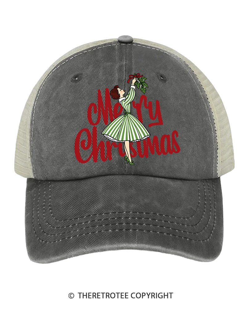 TheRetroTee Oh My Christmas 1970s Trucker Hat