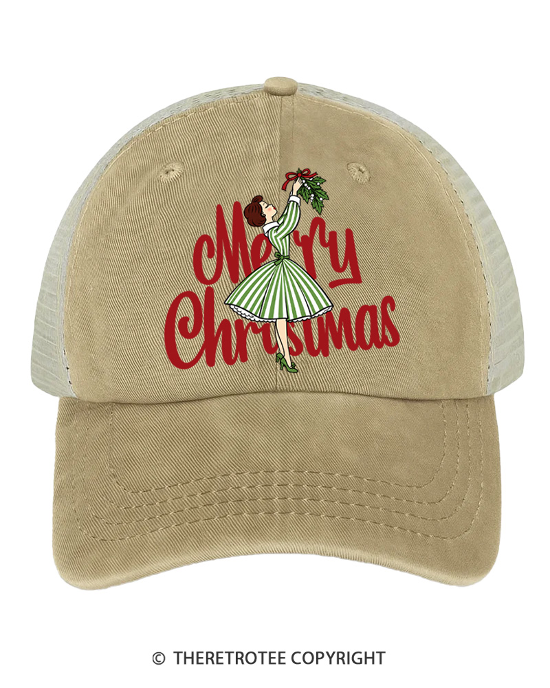 TheRetroTee Oh My Christmas 1970s Trucker Hat