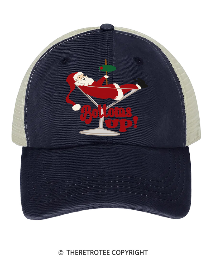 TheRetroTee Santa Sleigh 1960s Trucker Hat