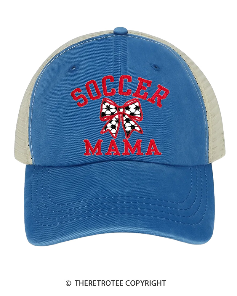 TheRetroTee Soccer Mama 1980s Embroidered Trucker Hat