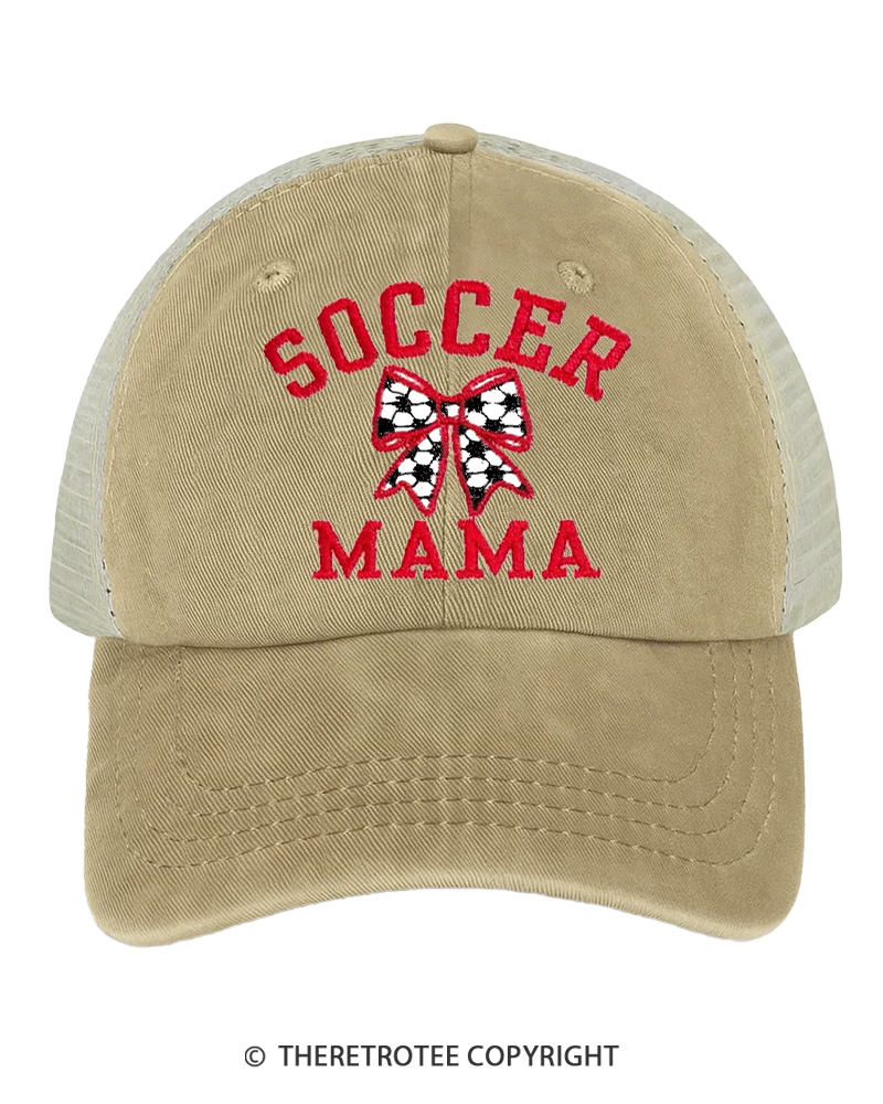 TheRetroTee Soccer Mama 1980s Embroidered Trucker Hat