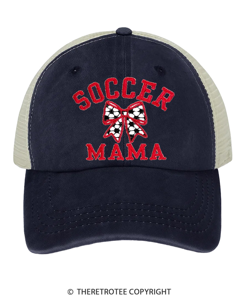 TheRetroTee Soccer Mama 1980s Embroidered Trucker Hat