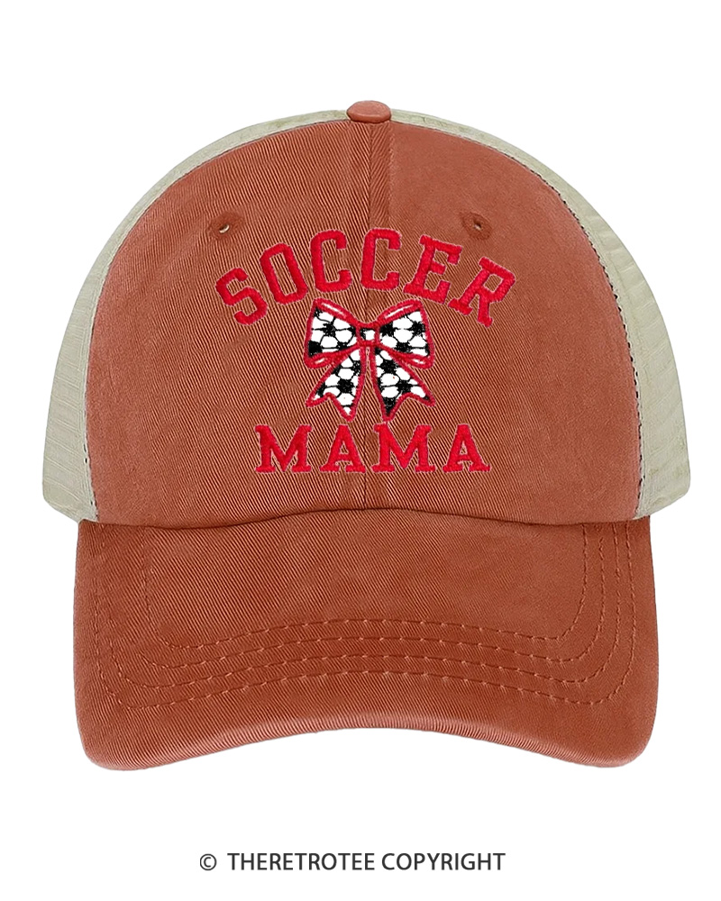 TheRetroTee Soccer Mama 1980s Embroidered Trucker Hat
