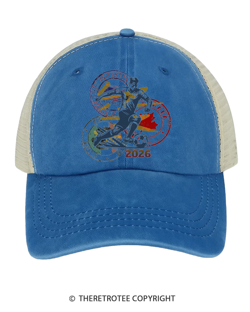 TheRetroTee Soccer Fan Gift 1980s Trucker Hat