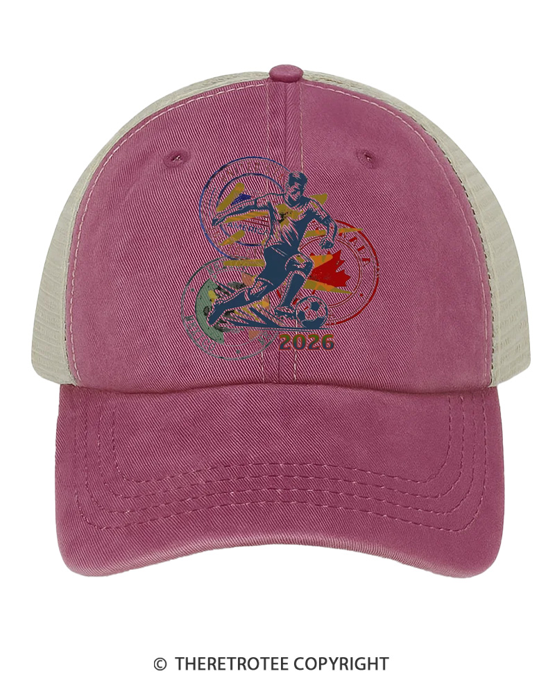 TheRetroTee Soccer Fan Gift 1980s Trucker Hat