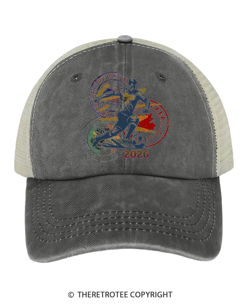 TheRetroTee Soccer Fan Gift 1980s Trucker Hat