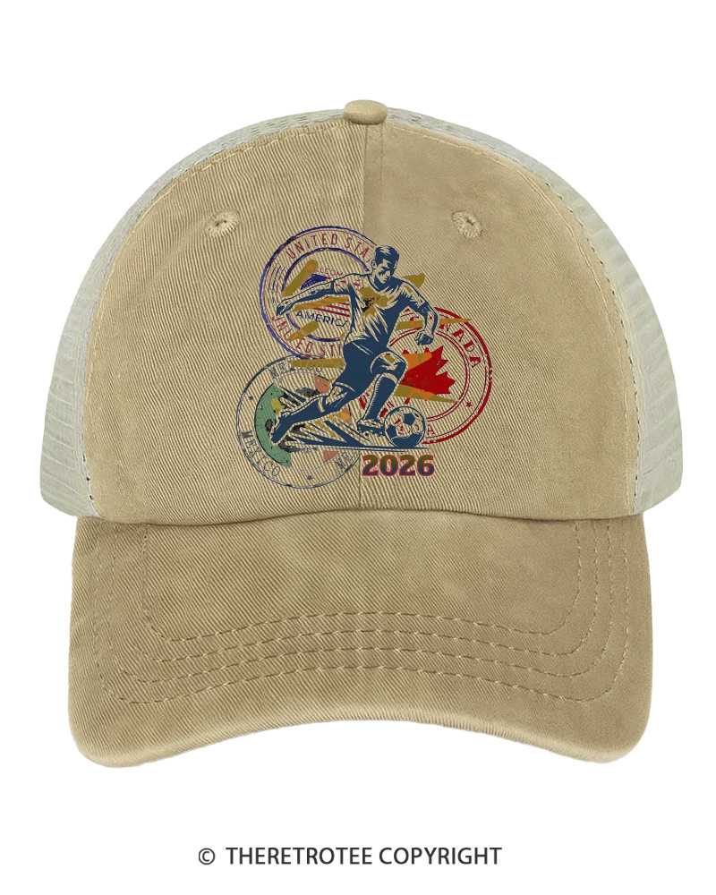 TheRetroTee Soccer Fan Gift 1980s Trucker Hat