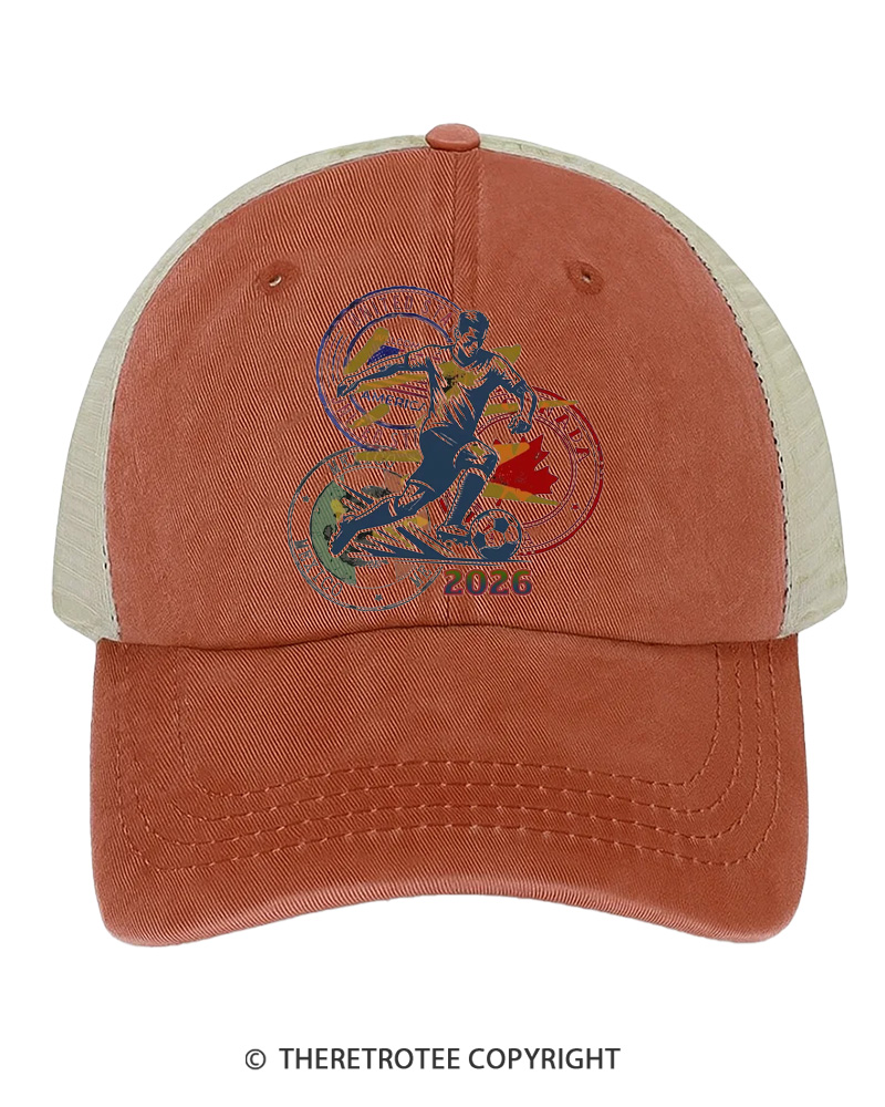 TheRetroTee Soccer Fan Gift 1980s Trucker Hat