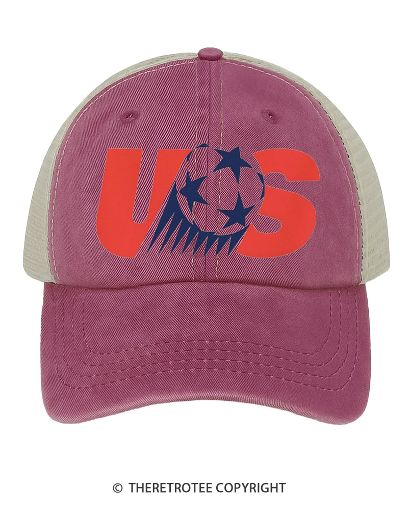 TheRetroTee 80's United States Fan Trucker Hat