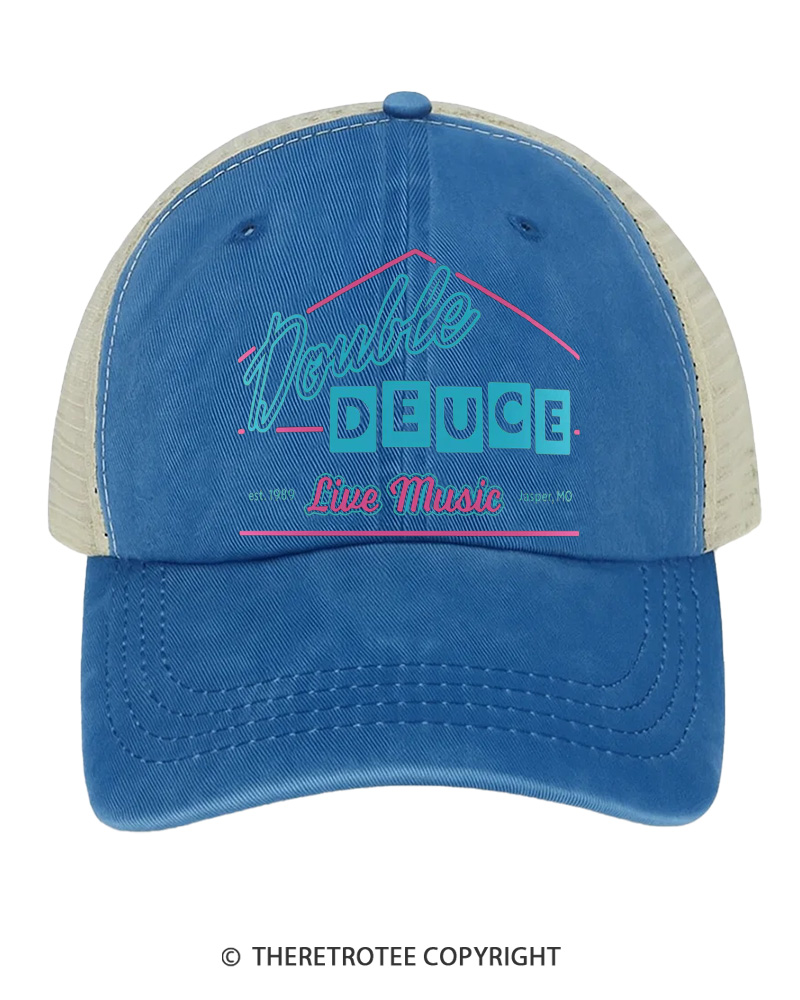 TheRetroTee Double Deuce 1980s Trucker Hat