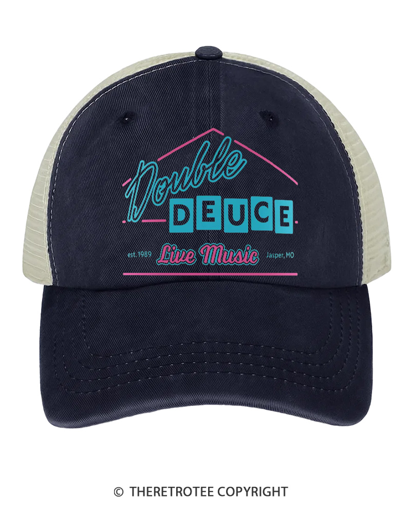TheRetroTee Double Deuce 1980s Trucker Hat