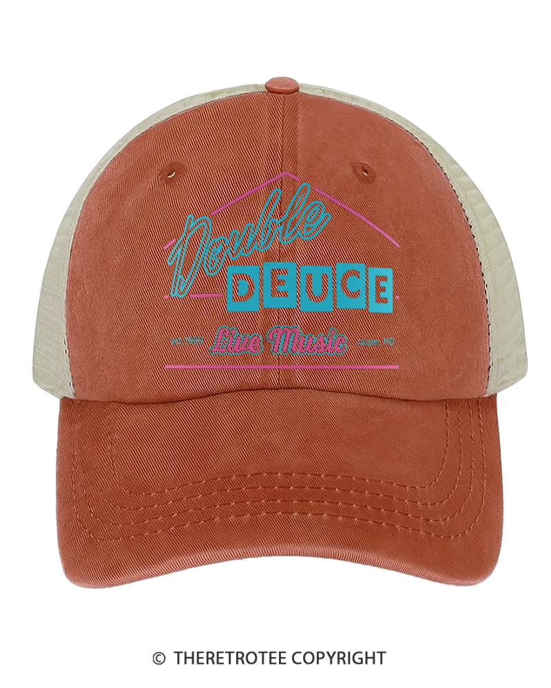 TheRetroTee Double Deuce 1980s Trucker Hat