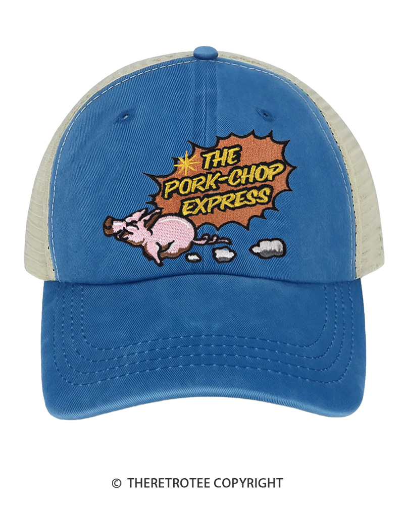 TheRetroTee Pork Chop Express 1980s Trucker Hat