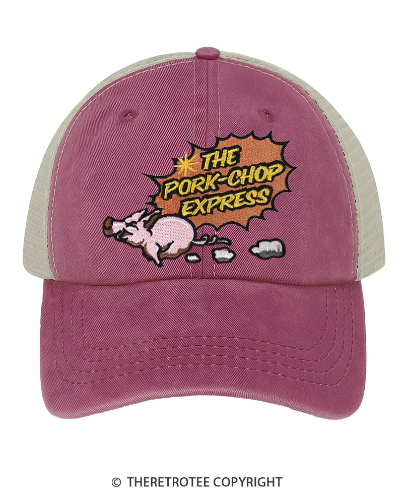 TheRetroTee Pork Chop Express 1980s Trucker Hat