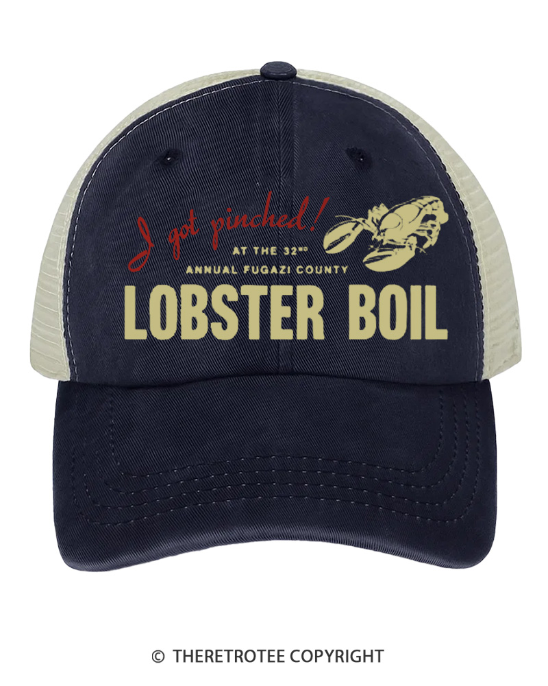 TheRetroTee Lobster Boil Surf 1990s Trucker Hat