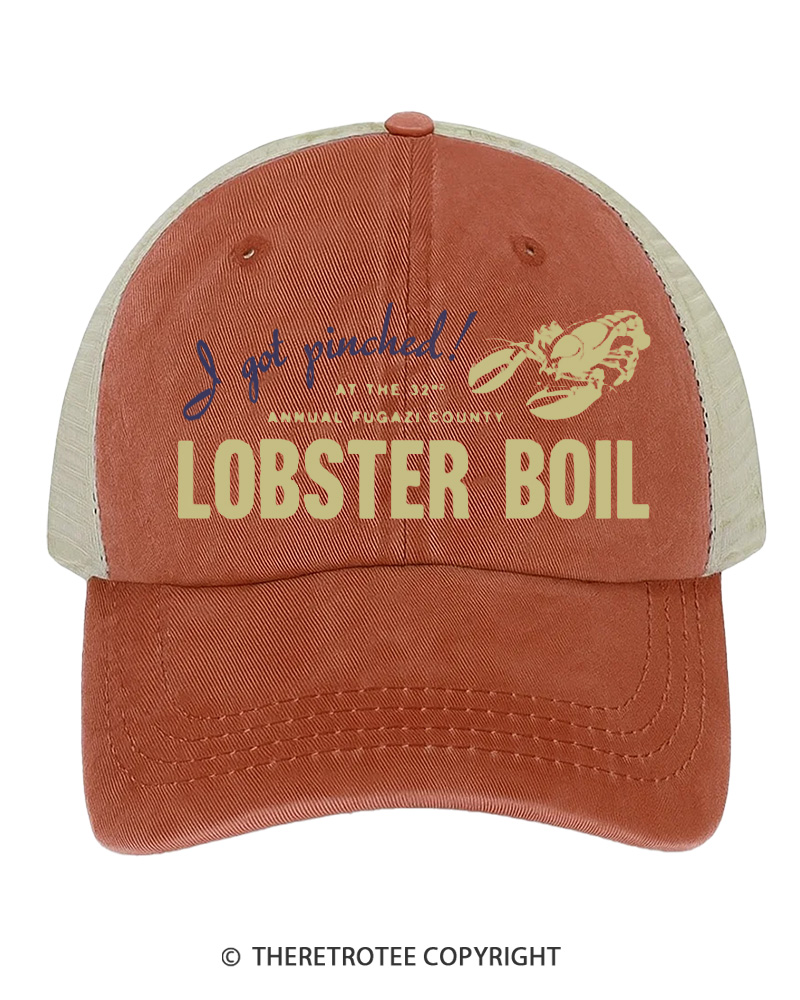 TheRetroTee Lobster Boil Surf 1990s Trucker Hat