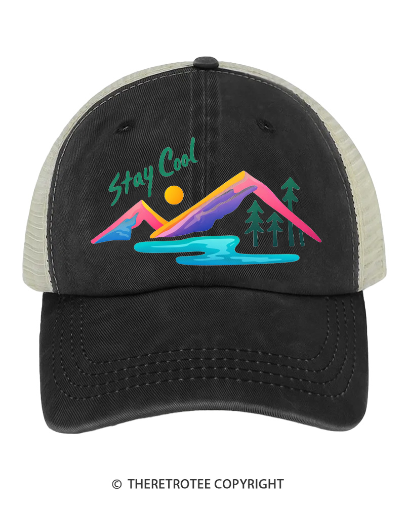 TheRetroTee Stay Cool 1990s Trucker Hat