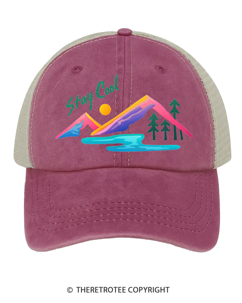 TheRetroTee Stay Cool 1990s Trucker Hat