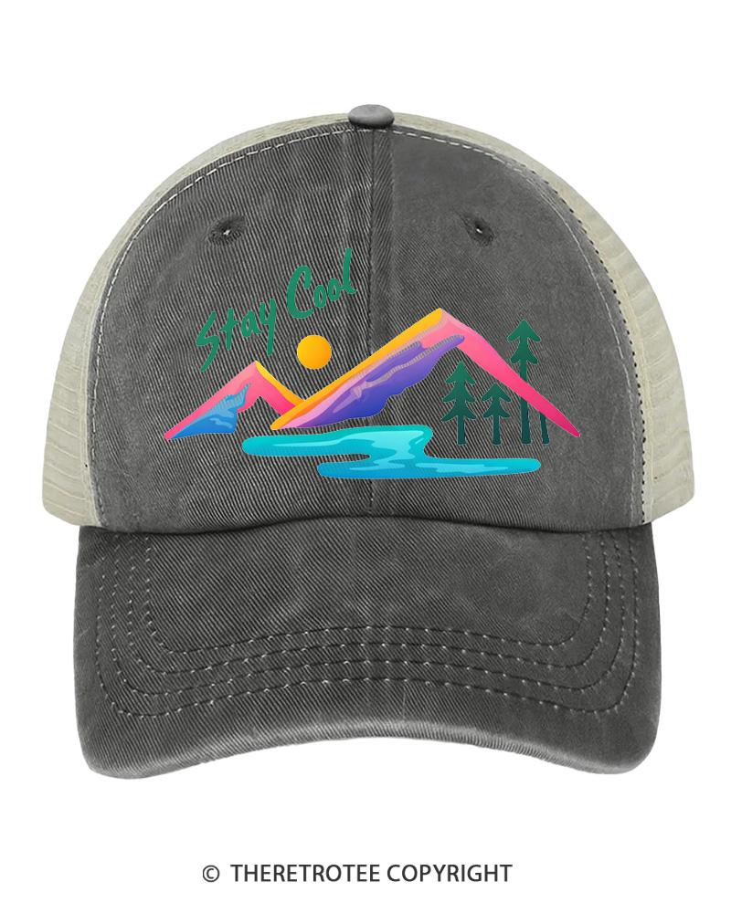 TheRetroTee Stay Cool 1990s Trucker Hat