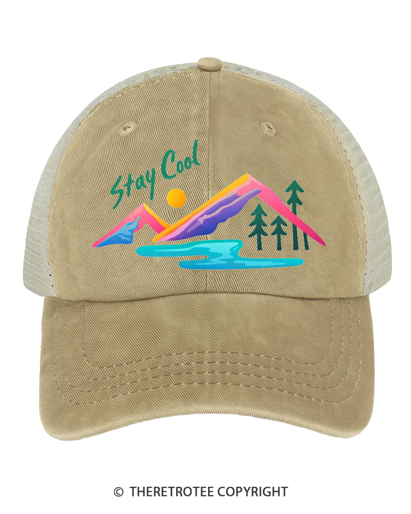 TheRetroTee Stay Cool 1990s Trucker Hat