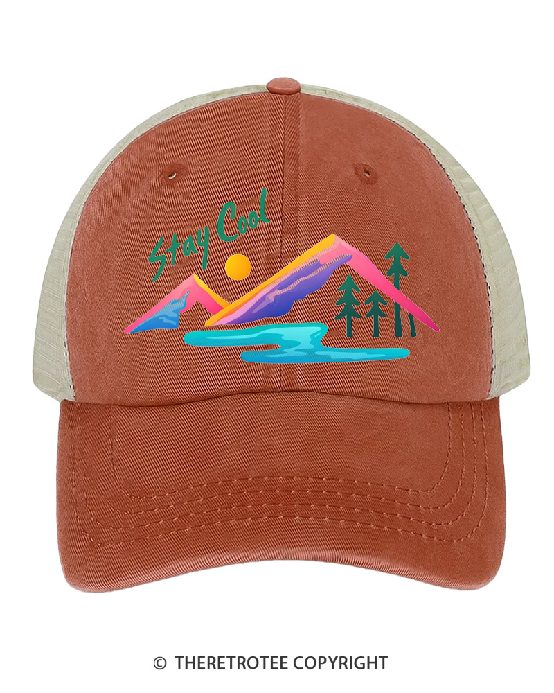 TheRetroTee Stay Cool 1990s Trucker Hat