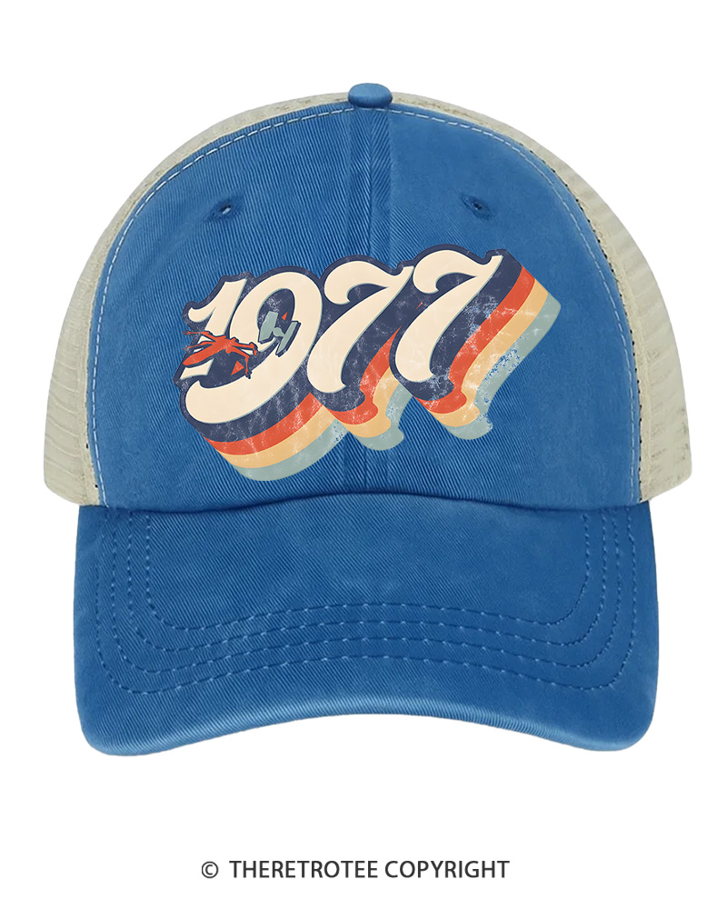 TheRetroTee 1977 Retro Dog Fight Trucker Hat