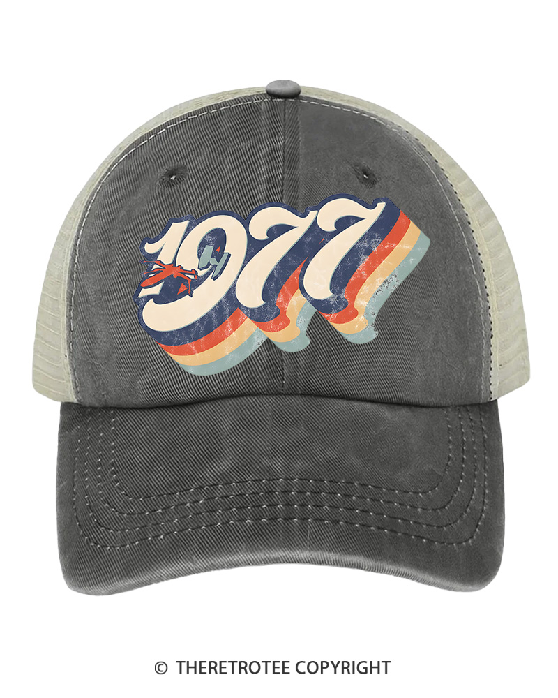 TheRetroTee 1977 Retro Dog Fight Trucker Hat