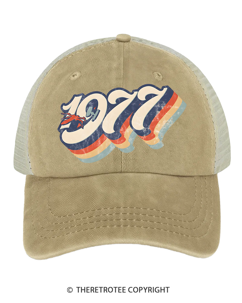 TheRetroTee 1977 Retro Dog Fight Trucker Hat