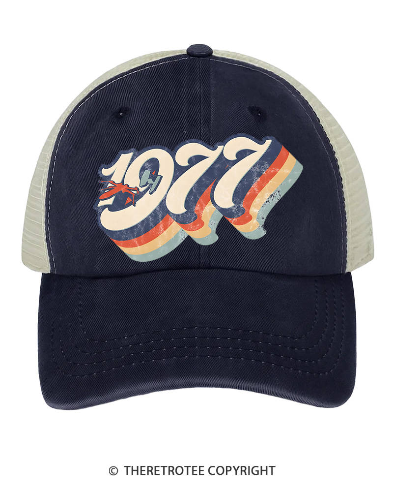 TheRetroTee 1977 Retro Dog Fight Trucker Hat