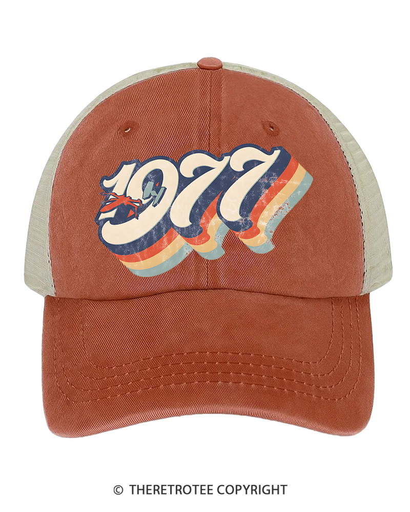 TheRetroTee 1977 Retro Dog Fight Trucker Hat
