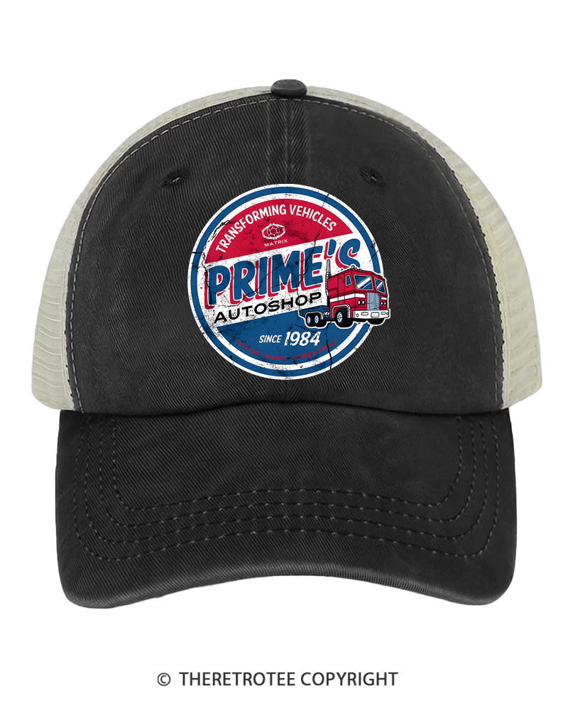 TheRetroTee Prime’s Autoshop 1980s Trucker Hat
