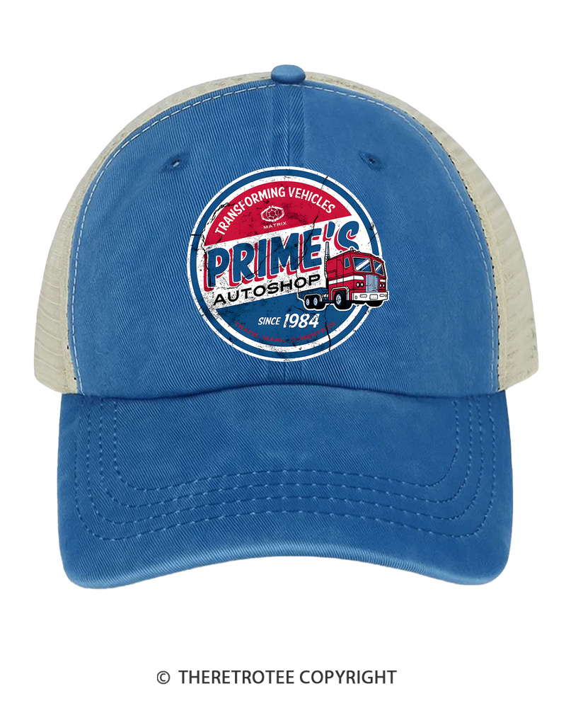 TheRetroTee Prime’s Autoshop 1980s Trucker Hat