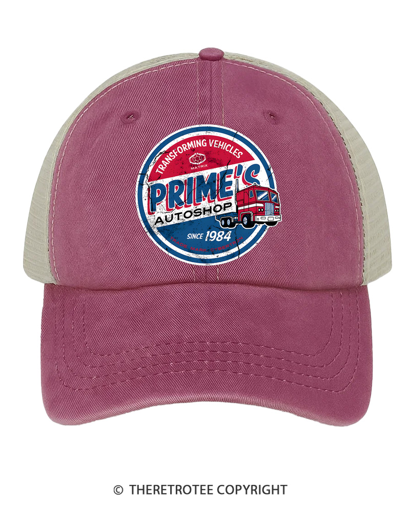 TheRetroTee Prime’s Autoshop 1980s Trucker Hat