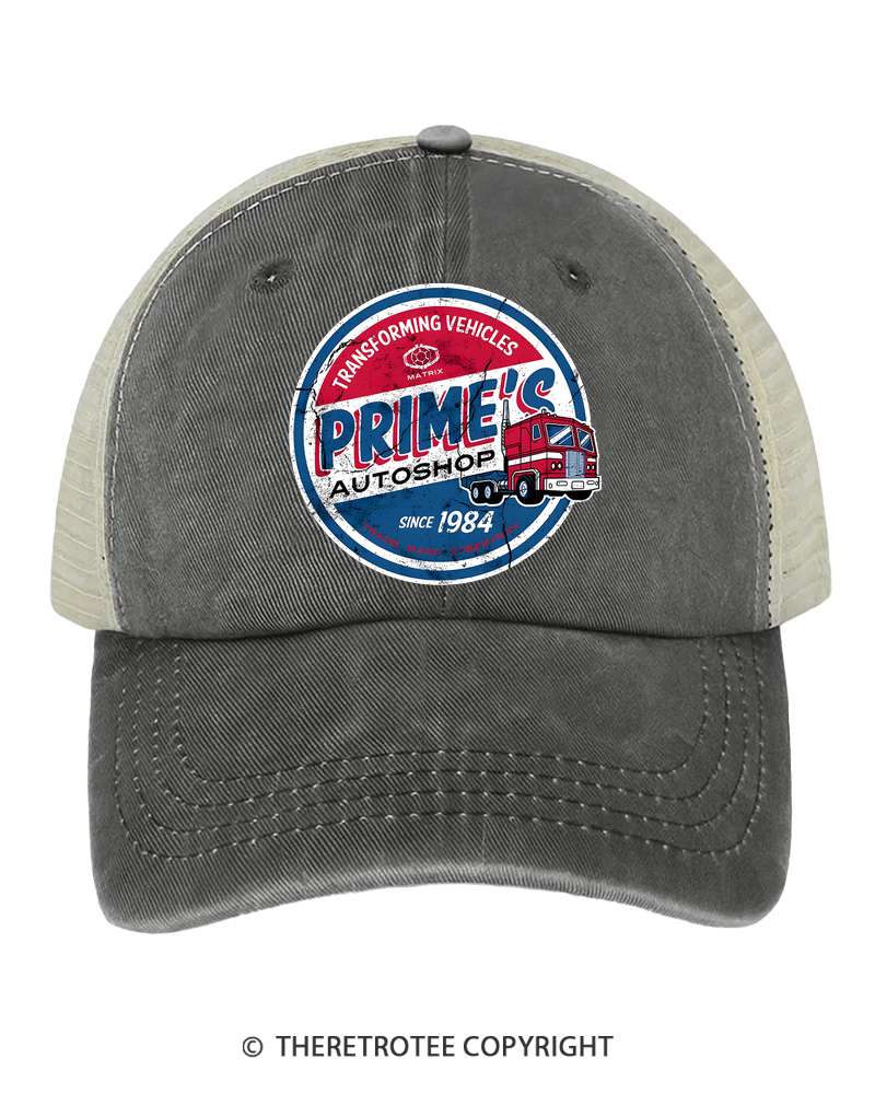 TheRetroTee Prime’s Autoshop 1980s Trucker Hat