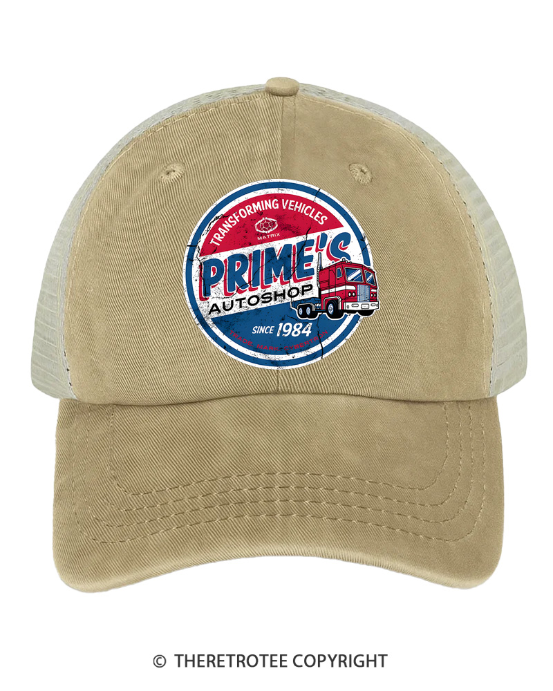 TheRetroTee Prime’s Autoshop 1980s Trucker Hat