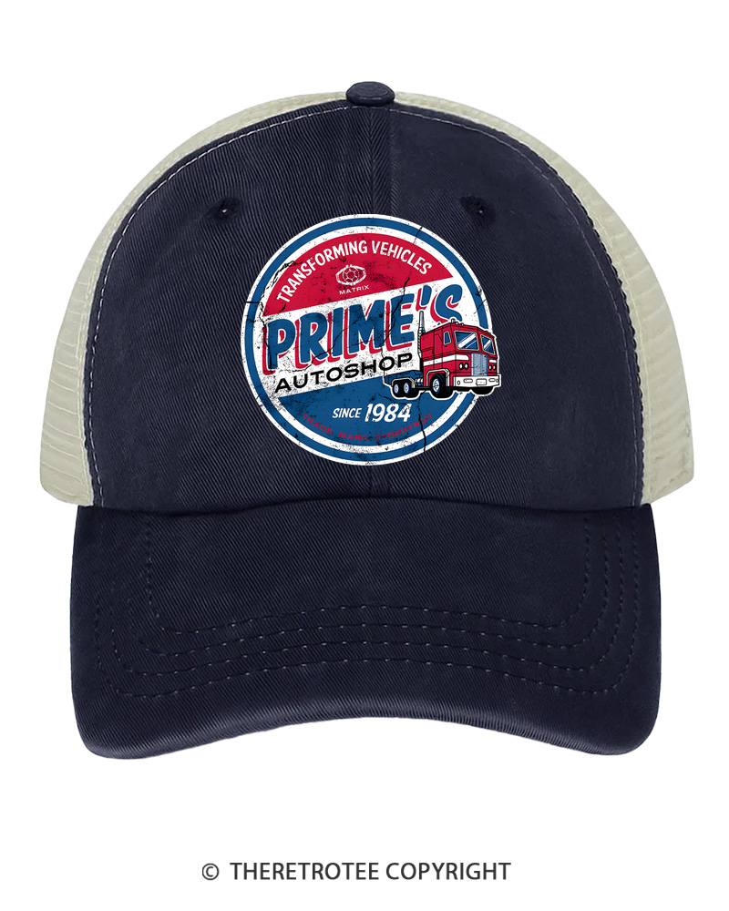 TheRetroTee Prime’s Autoshop 1980s Trucker Hat