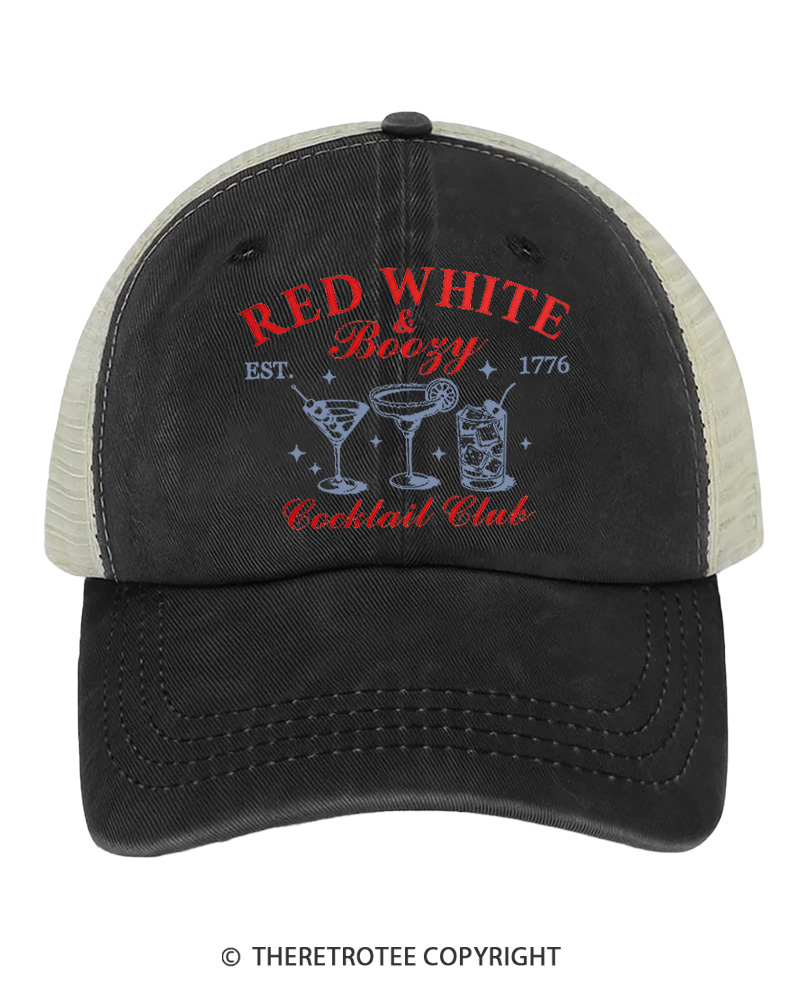 TheRetroTee Red White & Boozy 1776 Trucker Hat