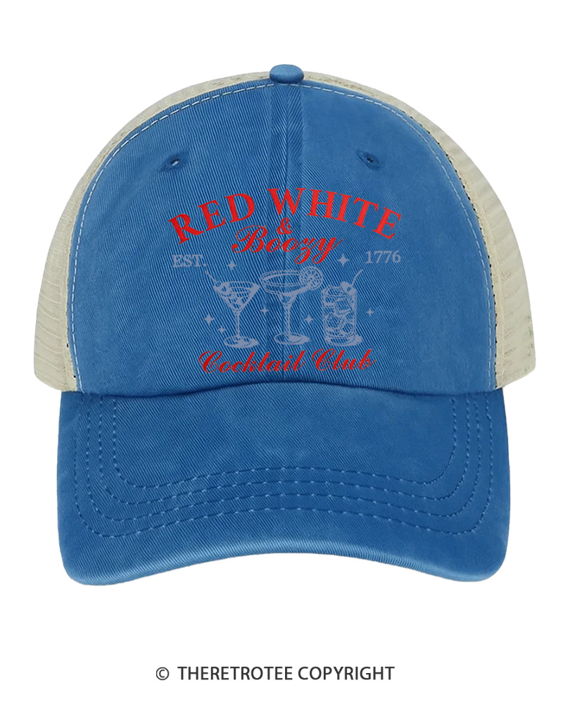 TheRetroTee Red White & Boozy 1776 Trucker Hat