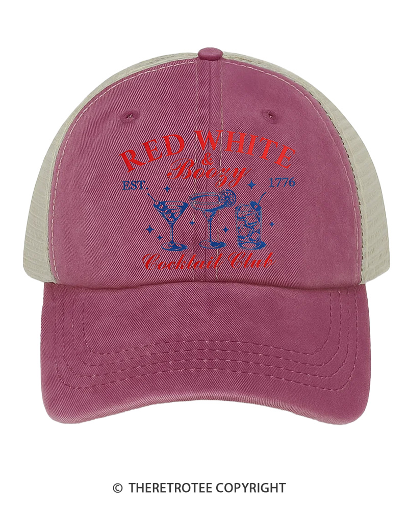 TheRetroTee Red White & Boozy 1776 Trucker Hat