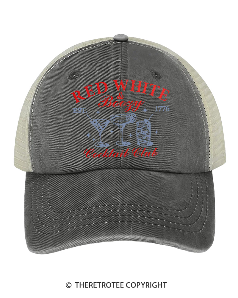 TheRetroTee Red White & Boozy 1776 Trucker Hat