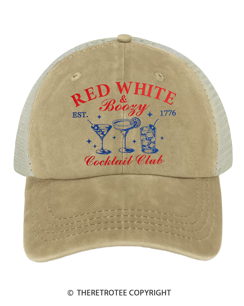 TheRetroTee Red White & Boozy 1776 Trucker Hat