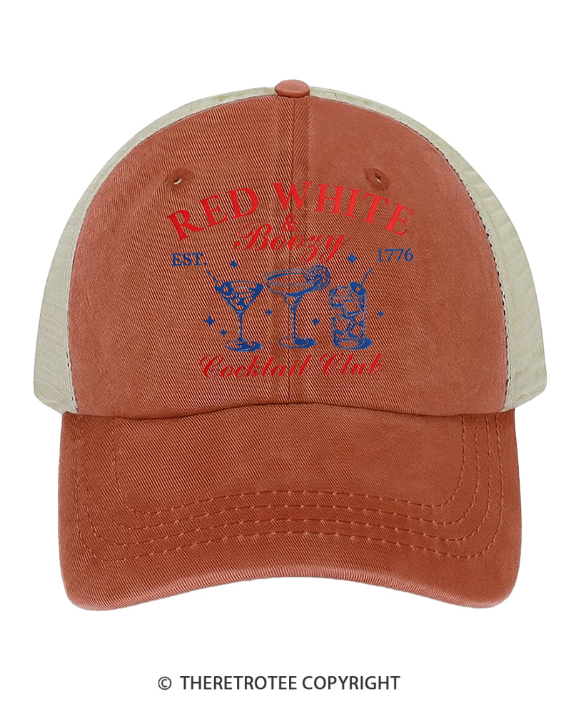 TheRetroTee Red White & Boozy 1776 Trucker Hat