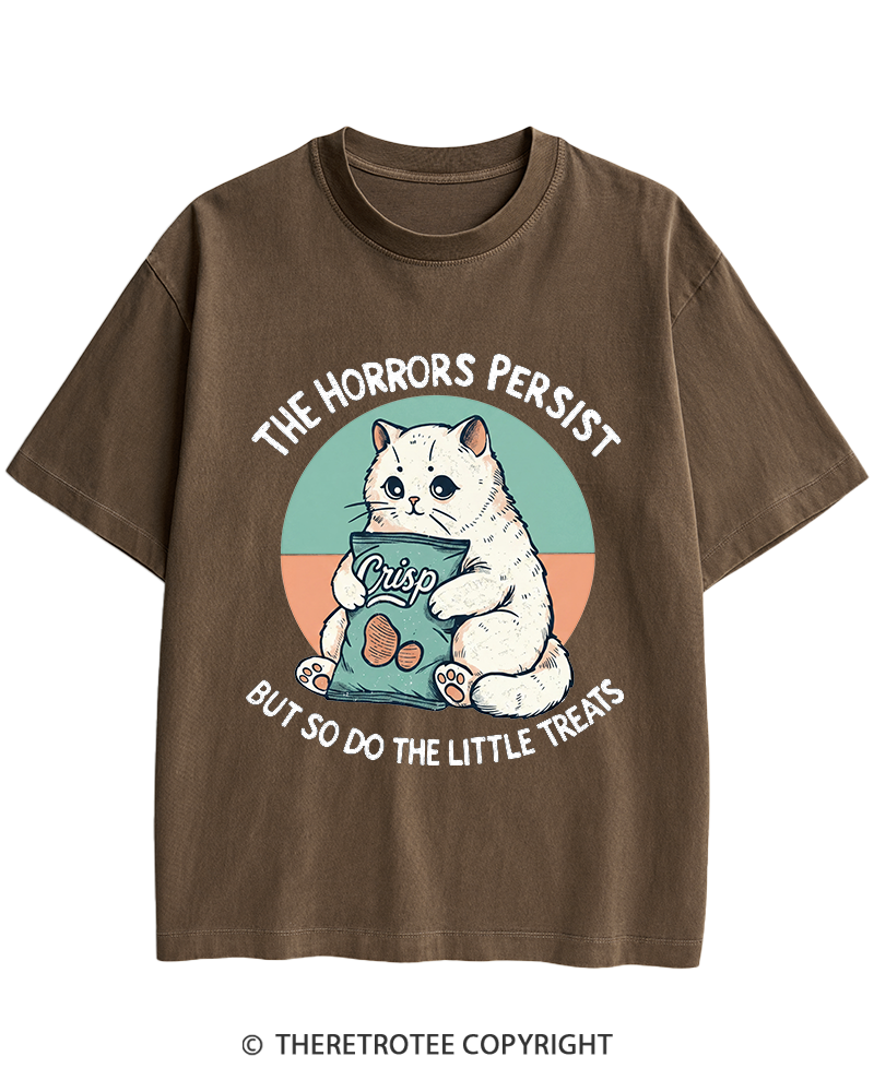 TheRetroTee The Horrors Persist 1990s Heavy Cotton T-Shirt