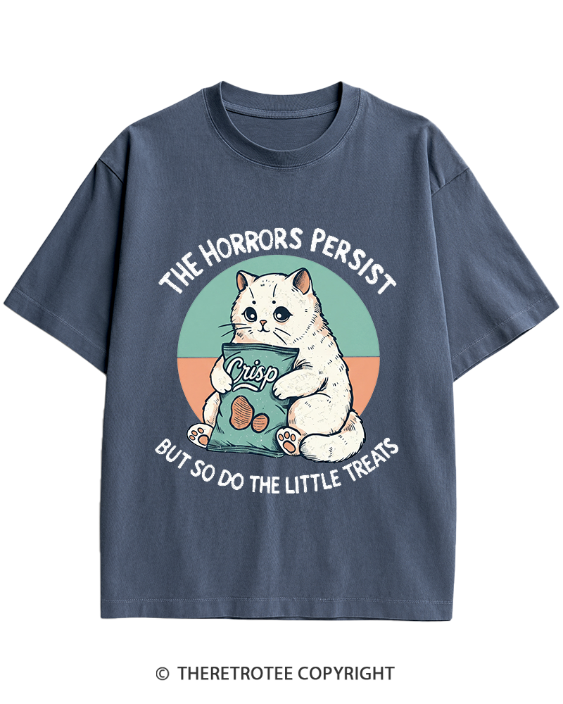 TheRetroTee The Horrors Persist 1990s Heavy Cotton T-Shirt