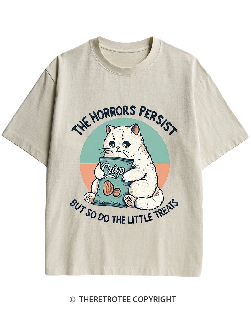TheRetroTee The Horrors Persist 1990s Heavy Cotton T-Shirt