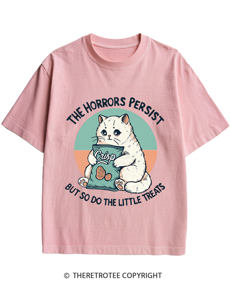 TheRetroTee The Horrors Persist 1990s Heavy Cotton T-Shirt