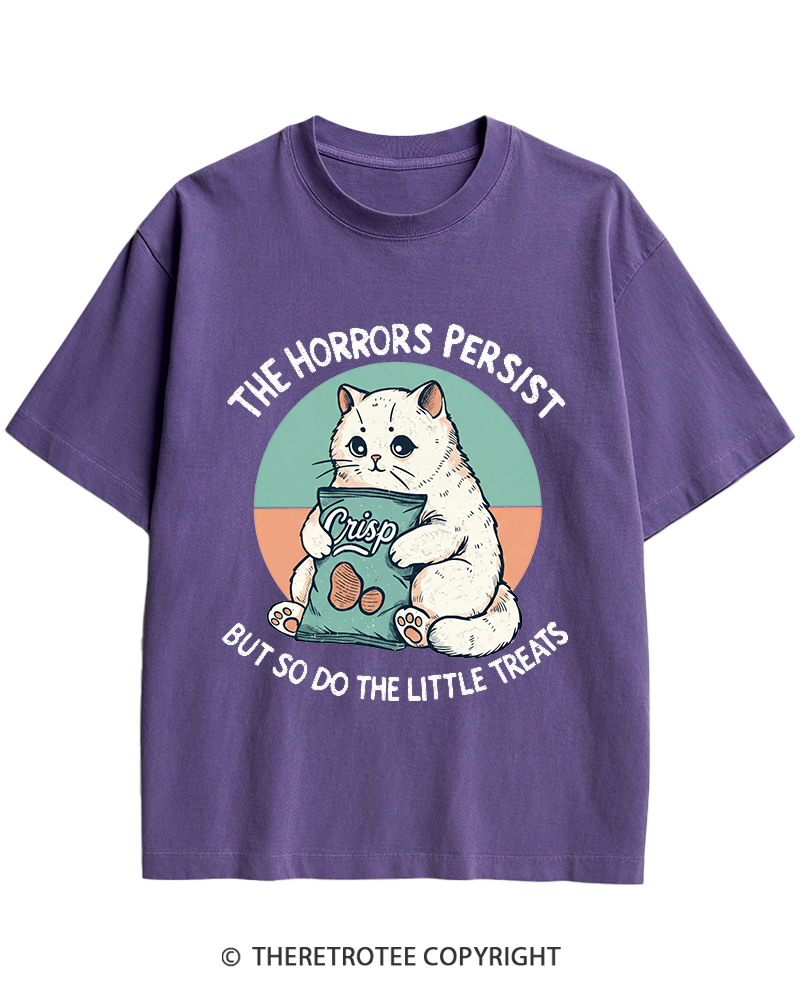 TheRetroTee The Horrors Persist 1990s Heavy Cotton T-Shirt