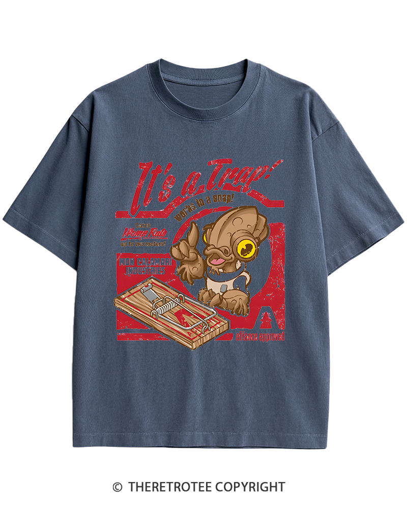TheRetroTee It's a Trap 1980s Heavy Cotton T-Shirt